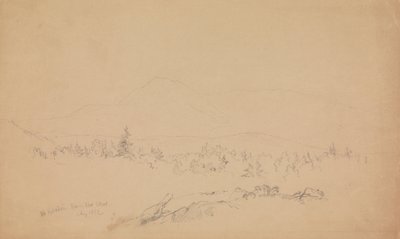 Mount Katahdin from the West by Frederic Edwin Church